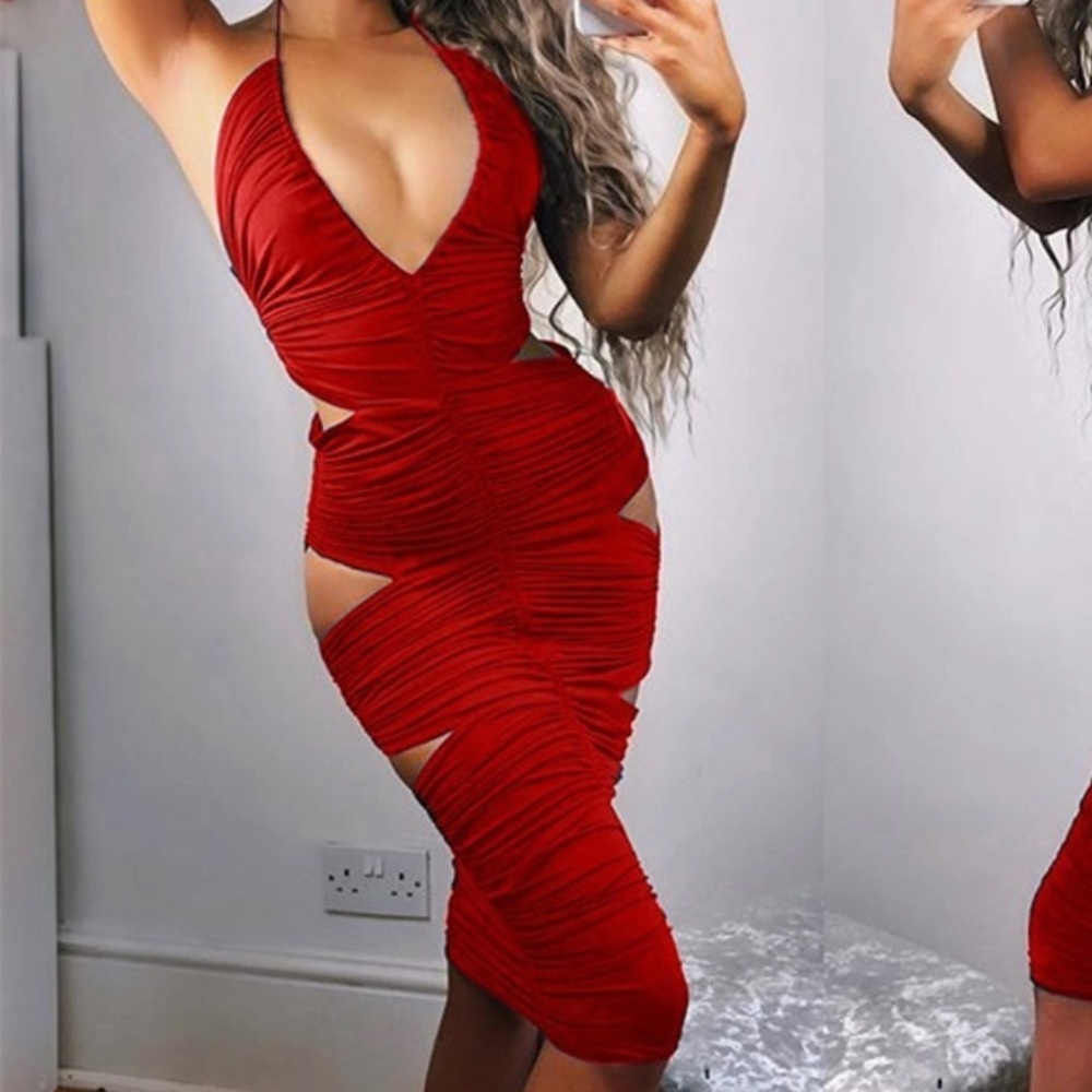 Bodycon backless dress